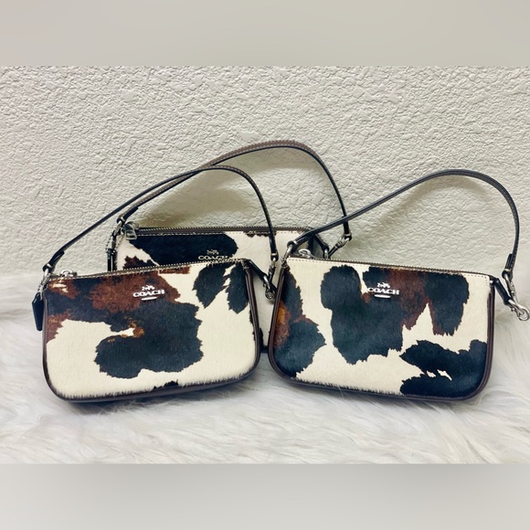 COACH Nolita 19 With Cow Print CCV61, cow printed haircalf/Sv/Cow Multi NWT - Picture 15 of 16